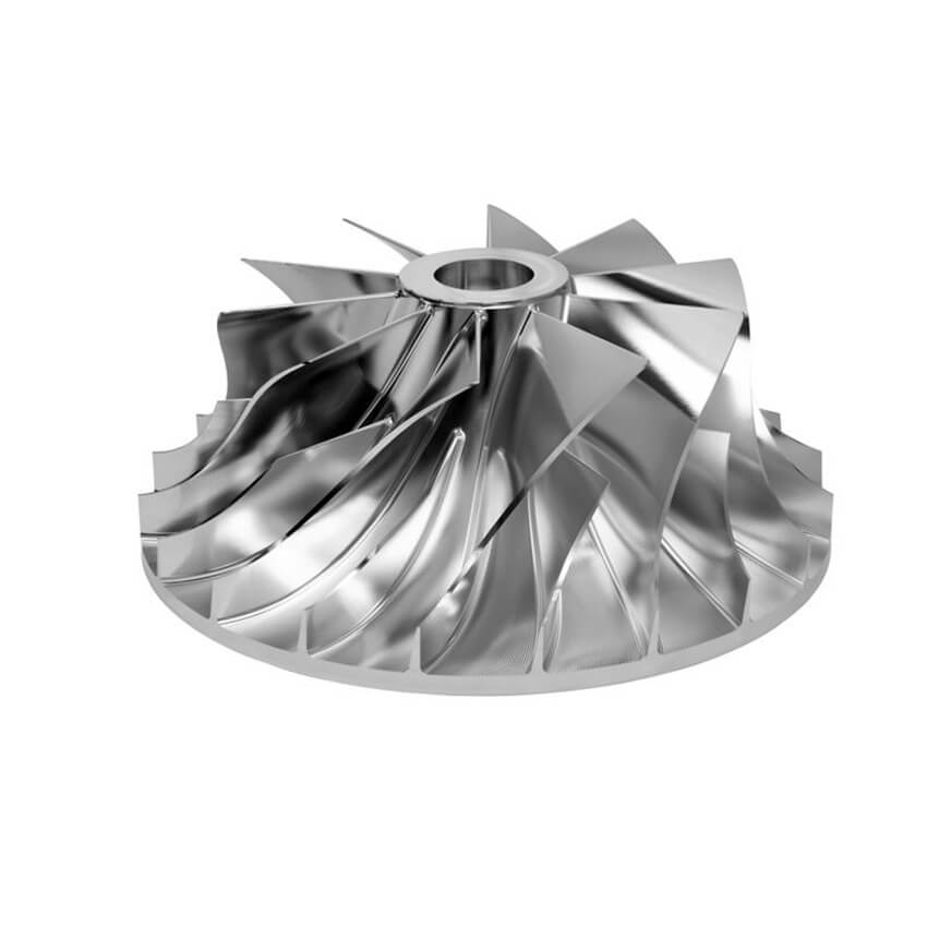 Custom 5-axis CNC Milled Aluminum Impeller-jpg