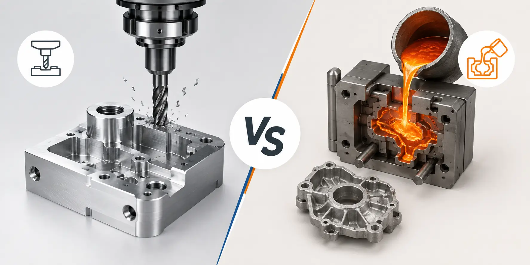 CNC Machining vs Die Casting
