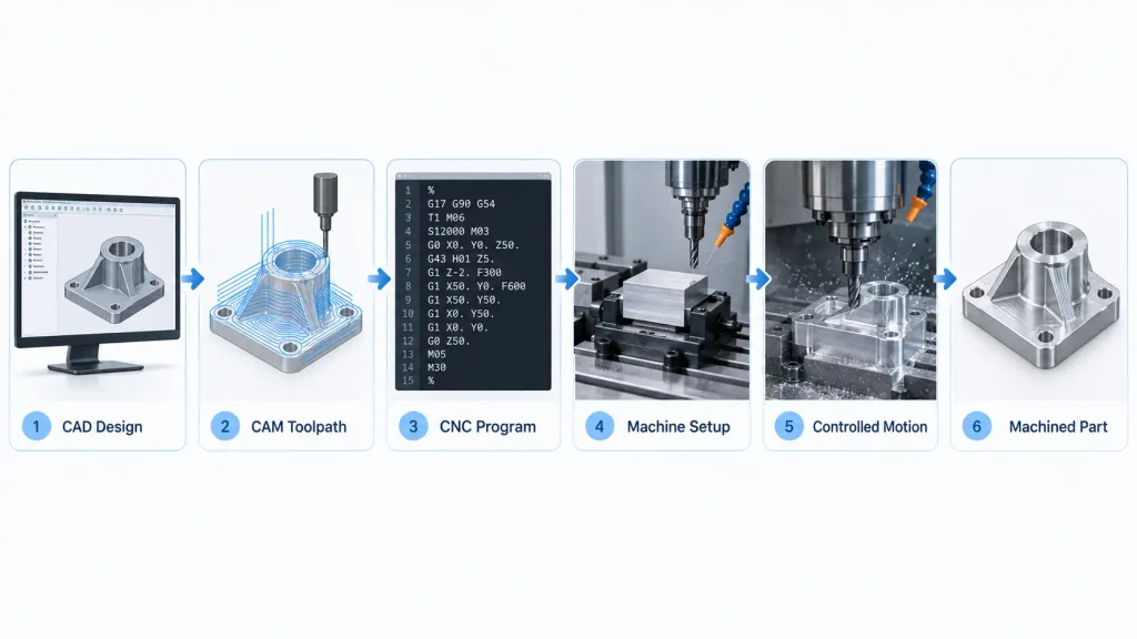 Diagram of the CNC Machining Process